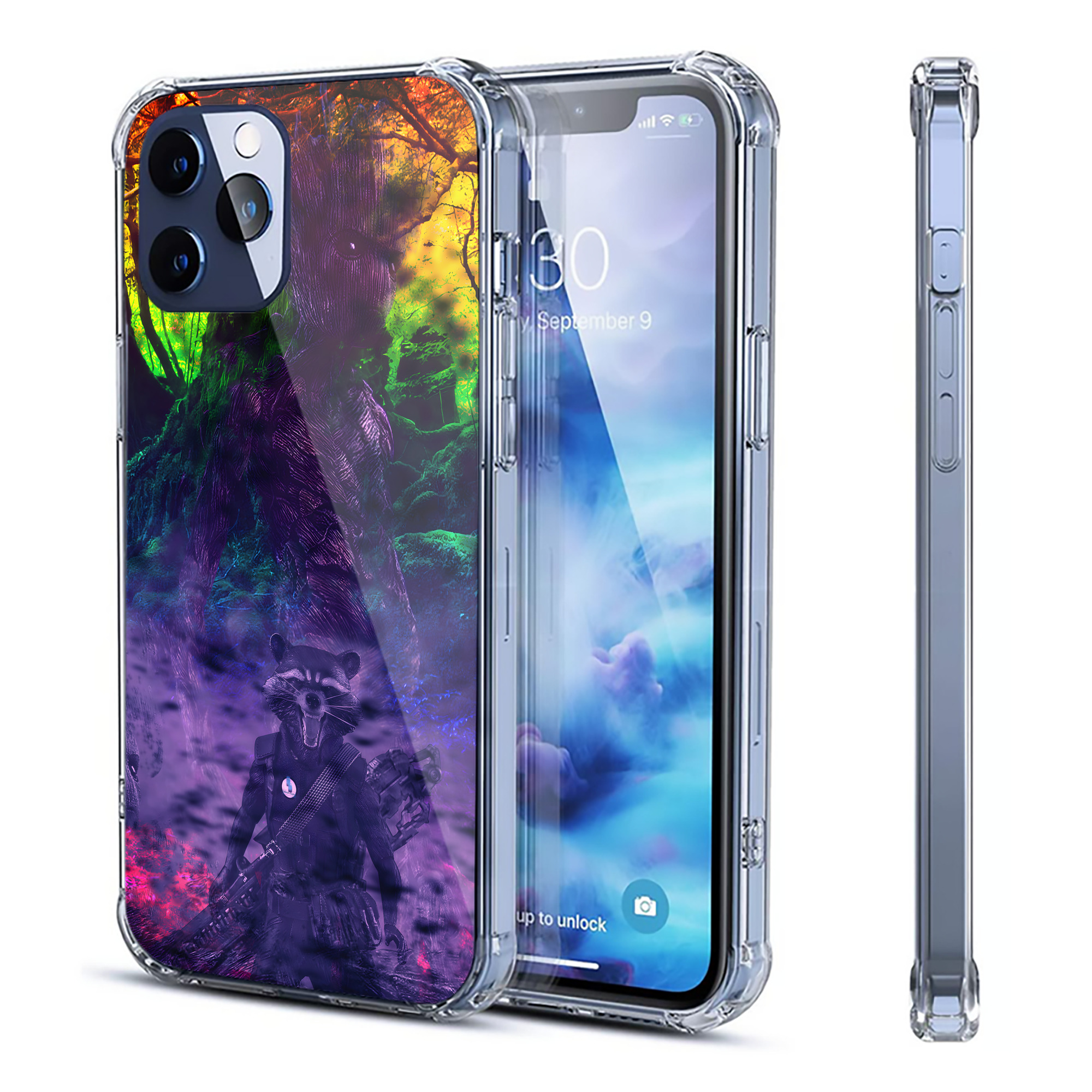 （画像用） アベンジャーズ The Avengers 【iPhone 12シリーズ対応】透明スマホケース（クリアソフトケース）